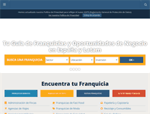 Tablet Screenshot of franquiciadirecta.com